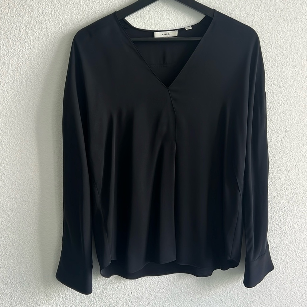 VINCE 100% Silk Blouse XS